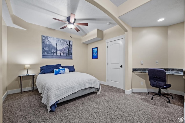 267 E Lucky Star Way, Farmington, UT 84025 - bedroom with carpet flooring, baseboards, and ceiling fan