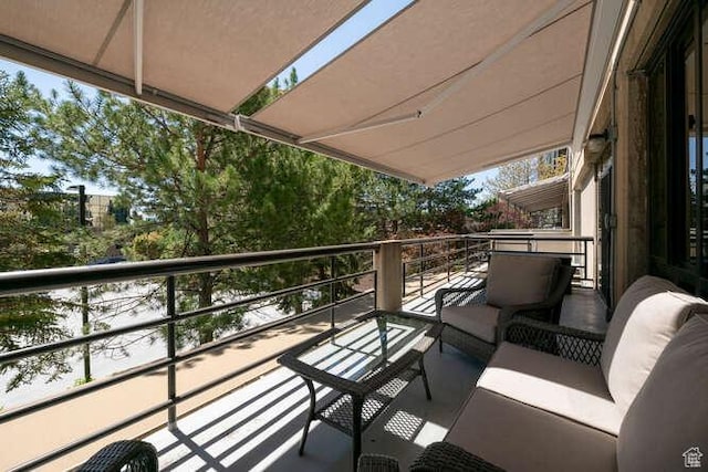 560 E S Temple N Pl 102, Salt Lake City, UT 84102 - balcony with outdoor lounge area
