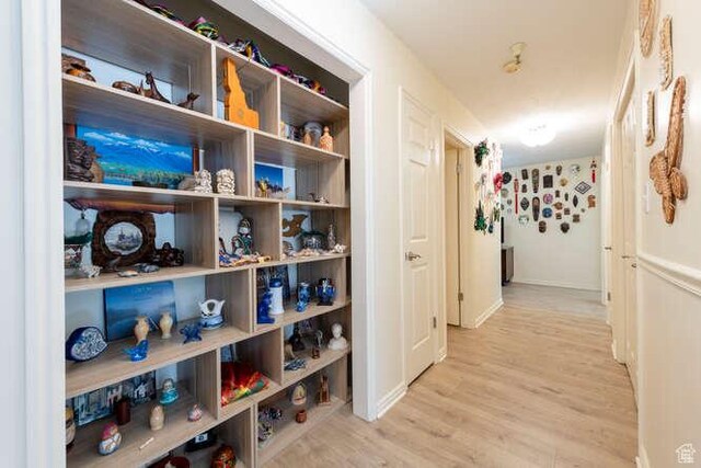 560 E S Temple N Pl 102, Salt Lake City, UT 84102 - hallway with wood finished floors and baseboards