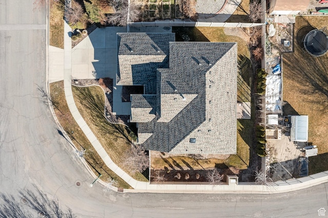 view from above of property