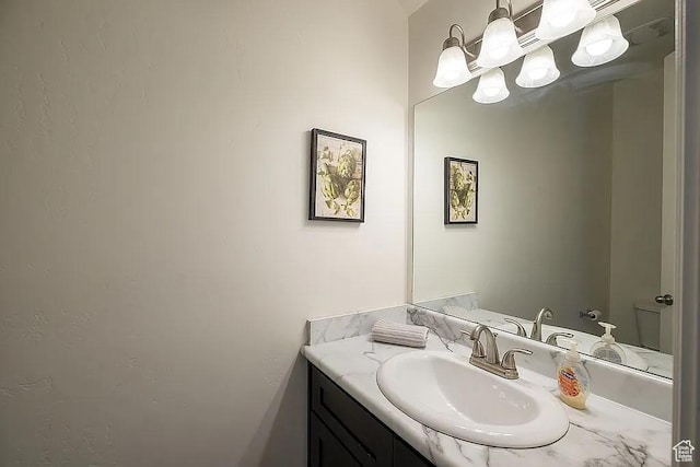 1042 W 500 S, Provo, UT 84601 - bathroom with a chandelier and vanity