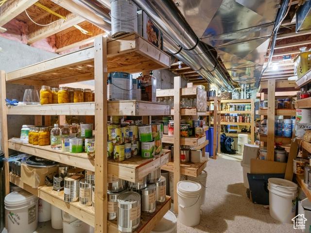 view of storage area