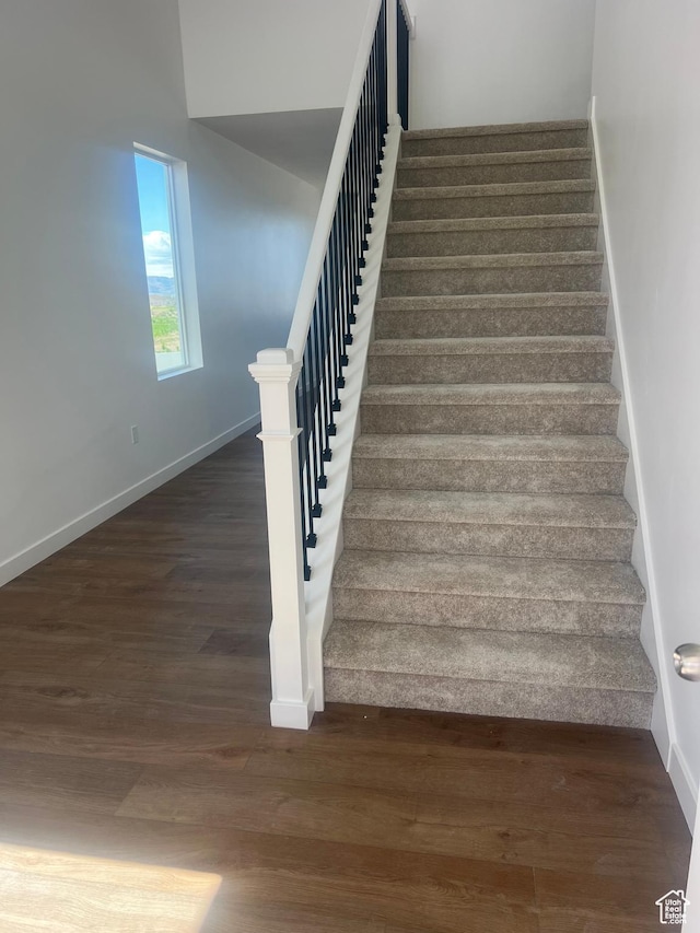 492 W Quartz Rd Unit 8019, Tooele, UT 84074 - staircase with baseboards and wood finished floors