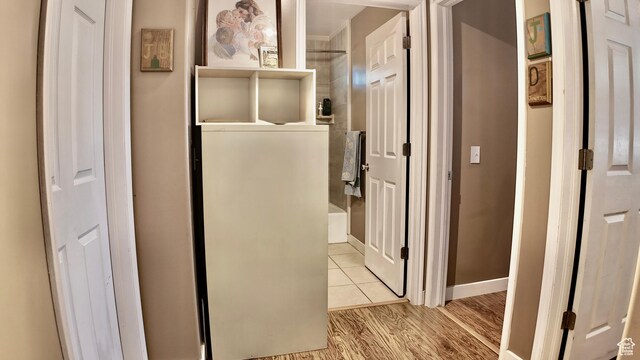 3320 S 1350 W, Perry, UT 84302 - hall with baseboards and light wood finished floors