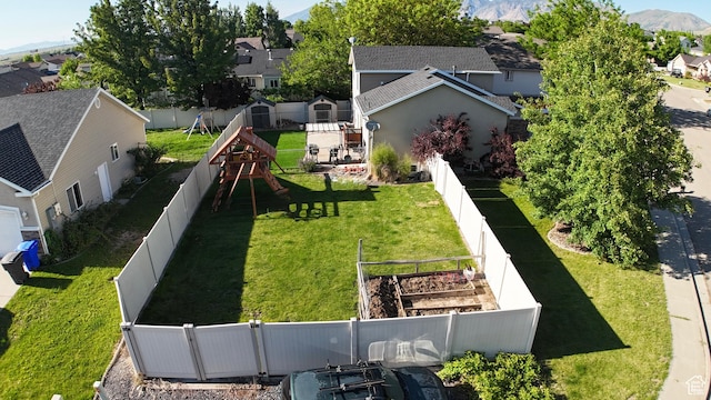 3320 S 1350 W, Perry, UT 84302 - aerial view of residential area featuring a mountain backdrop