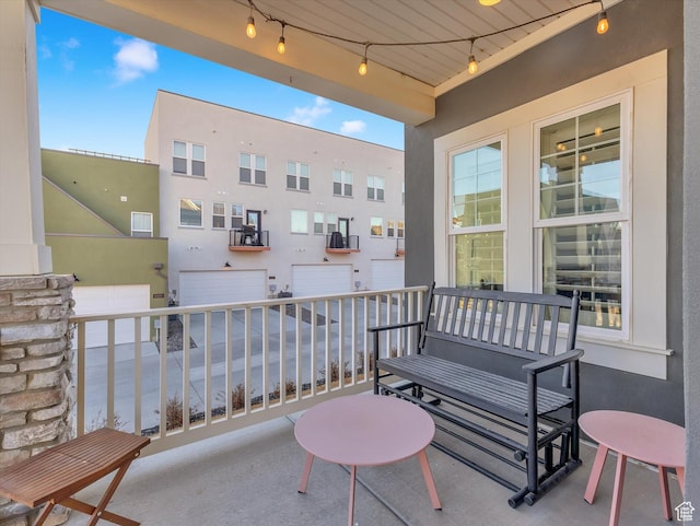 view of patio / terrace featuring a balcony