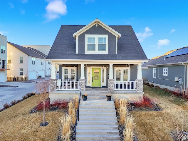 craftsman house featuring a porch