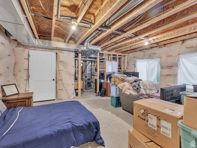 view of basement
