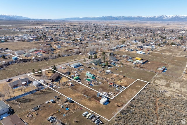 879 E Main St, Mount Pleasant, UT 84647 - drone / aerial view with a mountain view