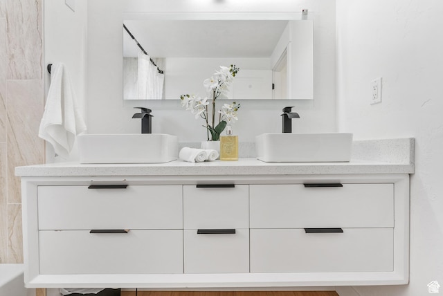 1379 E Sumac Way, Murray, UT 84121 - full bathroom featuring double vanity and a shower