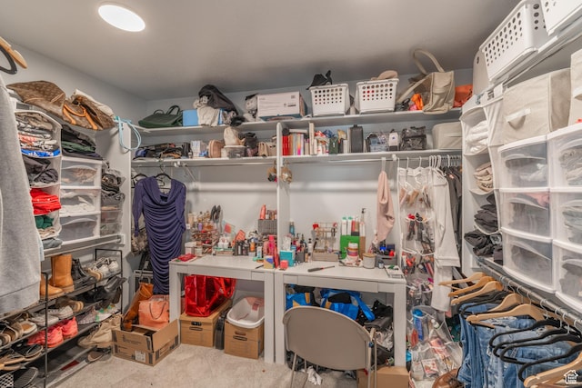 view of storage room
