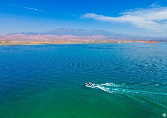 5417 W Copper Cliffs Way, Hurricane, UT 84737 - drone / aerial view featuring a water and mountain view