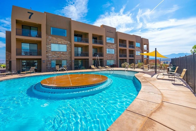 5417 W Copper Cliffs Way, Hurricane, UT 84737 - community pool with a patio and fence