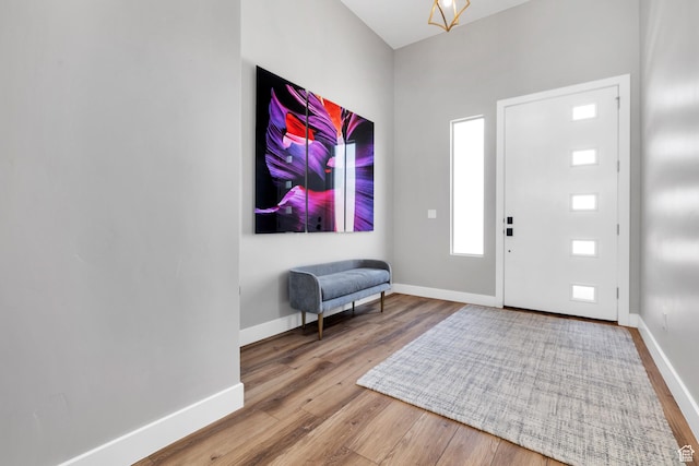 5417 W Copper Cliffs Way, Hurricane, UT 84737 - foyer featuring baseboards and wood finished floors