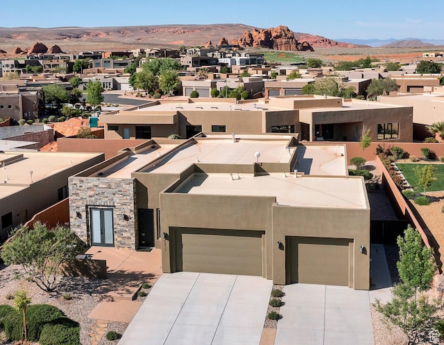 5417 W Copper Cliffs Way, Hurricane, UT 84737 - drone / aerial view with a mountain view and a residential view
