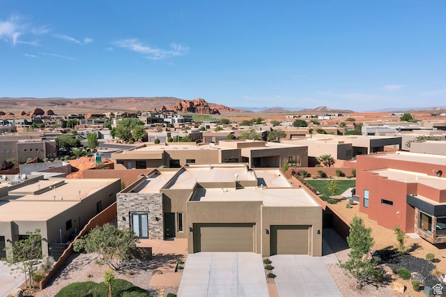 5417 W Copper Cliffs Way, Hurricane, UT 84737 - drone / aerial view with a mountain view and a residential view