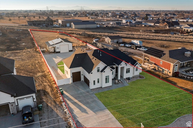 birds eye view of property featuring a residential view