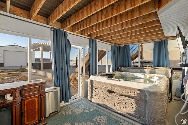 view of patio / terrace featuring a pergola