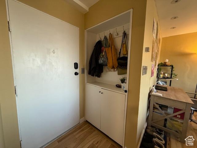 130 S 1300 E Unit 602, Salt Lake City, UT 84102 - mudroom featuring wood finished floors
