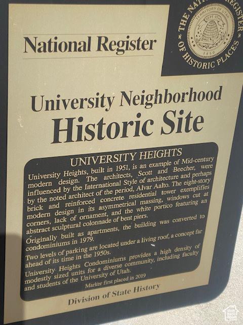130 S 1300 E Unit 602, Salt Lake City, UT 84102 - view of a document