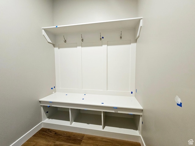 3102 N 2875 W Unit 27, Plain City, UT 84404 - mudroom featuring baseboards and wood finished floors