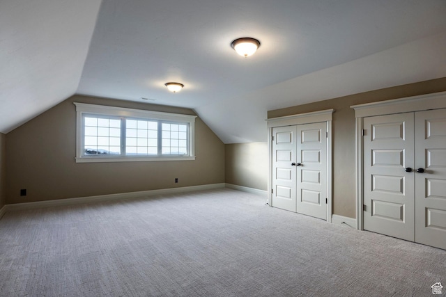 14794 S Vintage View Ln, Draper, UT 84020 - bonus room with vaulted ceiling, carpet, visible vents, and baseboards