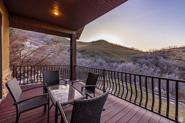 14794 S Vintage View Ln, Draper, UT 84020 - deck featuring a mountain view