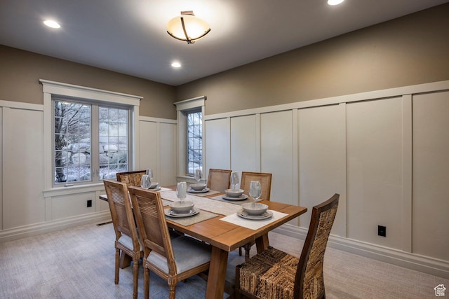 14794 S Vintage View Ln, Draper, UT 84020 - dining room with recessed lighting, visible vents, and a decorative wall