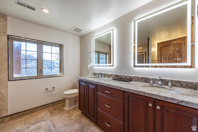 14794 S Vintage View Ln, Draper, UT 84020 - bathroom featuring plenty of natural light, visible vents, and a sink