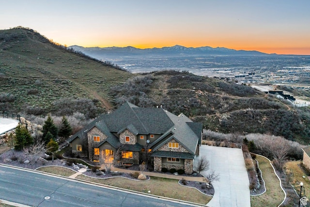 14794 S Vintage View Ln, Draper, UT 84020 - drone / aerial view featuring a mountain view