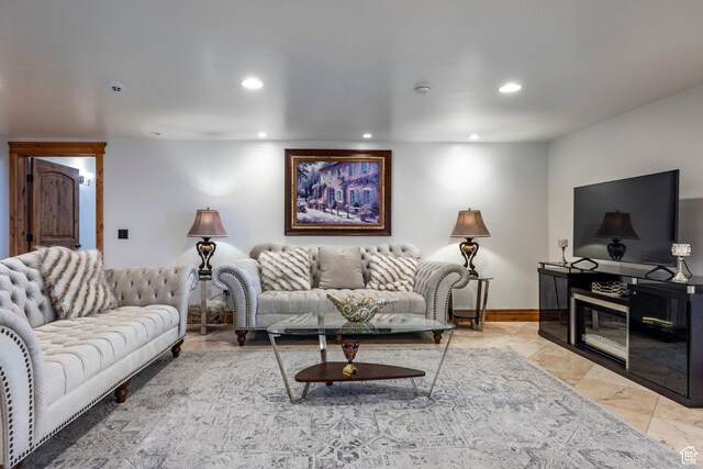 14794 S Vintage View Ln, Draper, UT 84020 - living area with recessed lighting and baseboards
