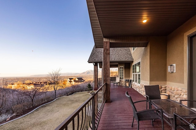 14794 S Vintage View Ln, Draper, UT 84020 - balcony with outdoor dining area and a mountain view