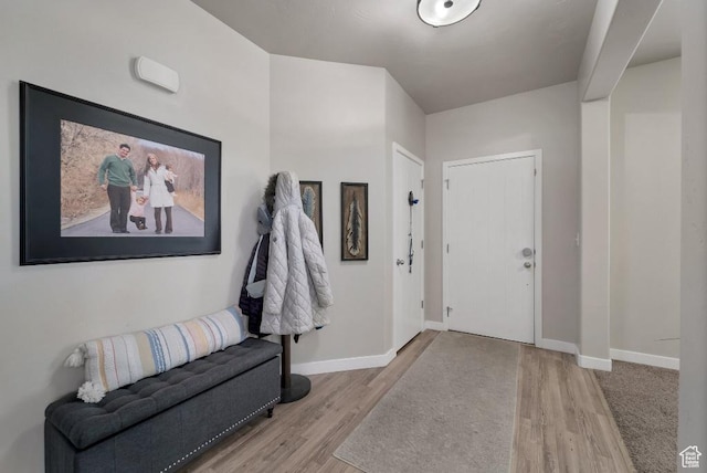 721 S Jubilee Dr, Saratoga Springs, UT 84045 - entryway with baseboards and wood finished floors