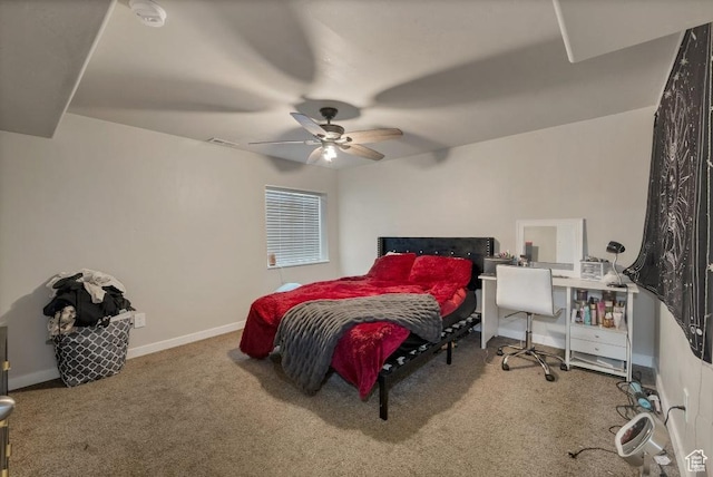 721 S Jubilee Dr, Saratoga Springs, UT 84045 - carpeted bedroom with a ceiling fan and baseboards