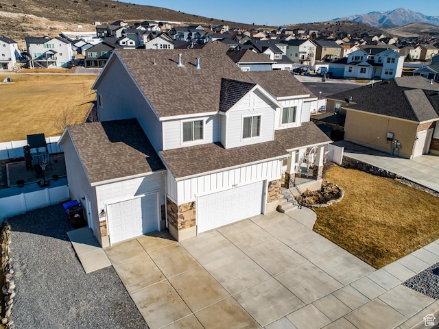 7912 N Secretariat Rd, Eagle Mountain, UT 84005 - birds eye view of property with a mountain view and a residential view