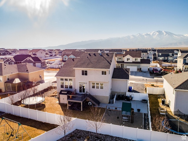 7912 N Secretariat Rd, Eagle Mountain, UT 84005 - birds eye view of property with a residential view and a mountain view