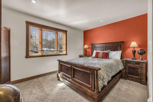 2260 Park Ave Unit 11, Park City, UT 84060 - bedroom featuring baseboards, recessed lighting, and light colored carpet