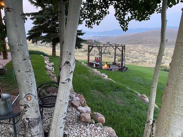 3478 E Porcupine Cir, Garden City, UT 84028 - view of yard with a mountain view