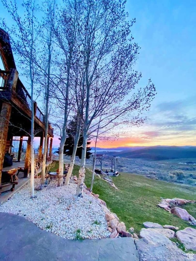 3478 E Porcupine Cir, Garden City, UT 84028 - view of yard at dusk