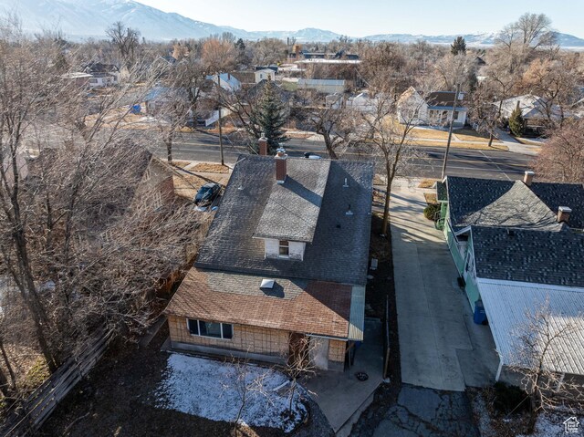 429 W Center St, Logan, UT 84321 - drone / aerial view with a mountain view