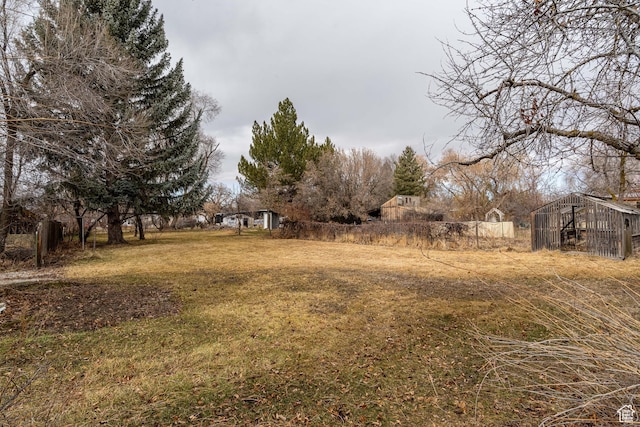 429 W Center St, Logan, UT 84321 - view of yard with an outdoor structure