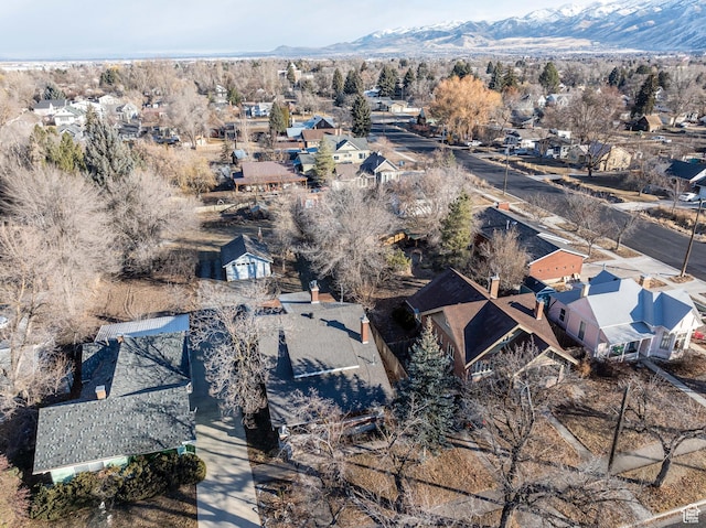 429 W Center St, Logan, UT 84321 - birds eye view of property featuring a residential view and a mountain view