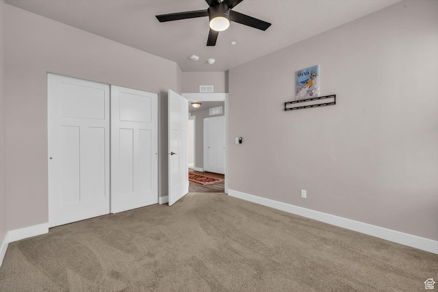 1051 S 500 E Unit E203, Heber City, UT 84032 - unfurnished bedroom featuring carpet floors, a closet, visible vents, and baseboards