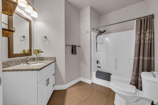 1051 S 500 E Unit E203, Heber City, UT 84032 - bathroom with shower / bath combo, baseboards, toilet, wood finished floors, and vanity