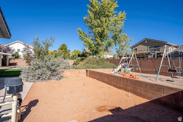 1986 Dove Dr, Santa Clara, UT 84765 - view of yard with a patio and a fenced backyard