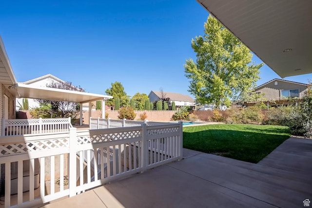 1986 Dove Dr, Santa Clara, UT 84765 - view of patio featuring fence and a fenced in pool