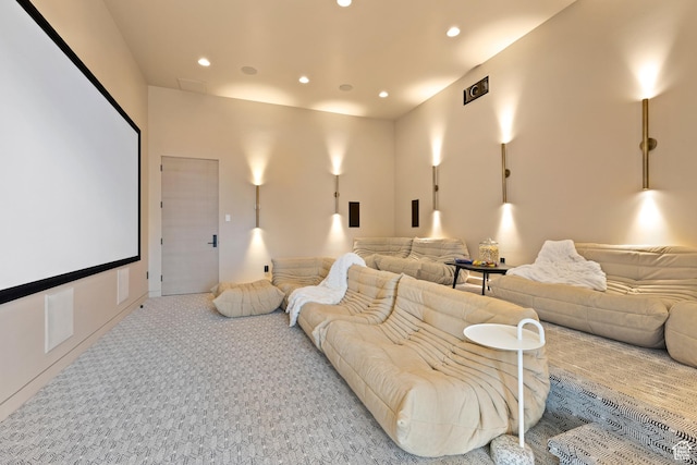 2031 E Pinnacle Dr, St George, UT 84790 - cinema room featuring carpet floors and recessed lighting