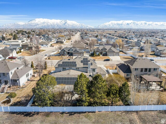 6067 S 3950 W, Roy, UT 84067 - drone / aerial view featuring a residential view and a mountain view