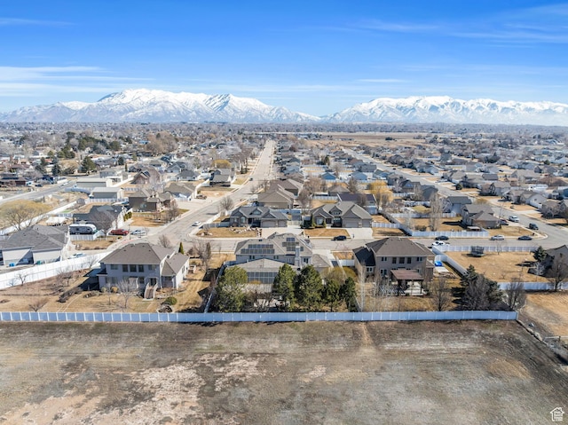 6067 S 3950 W, Roy, UT 84067 - birds eye view of property with a mountain view and a residential view