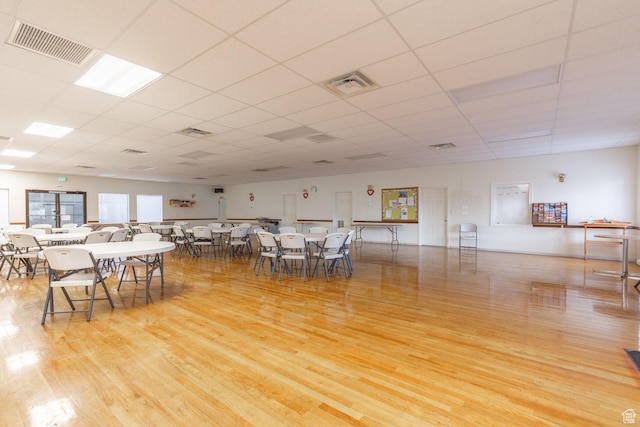 1160 E Telegraph St Unit 220, Washington, UT 84780 - dining area featuring wood finished floors and a paneled ceiling